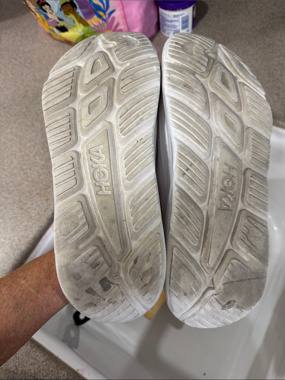 Hoka recovery slides White Slide Sandals - Cushioned Platform Look - Picture 4 of 5